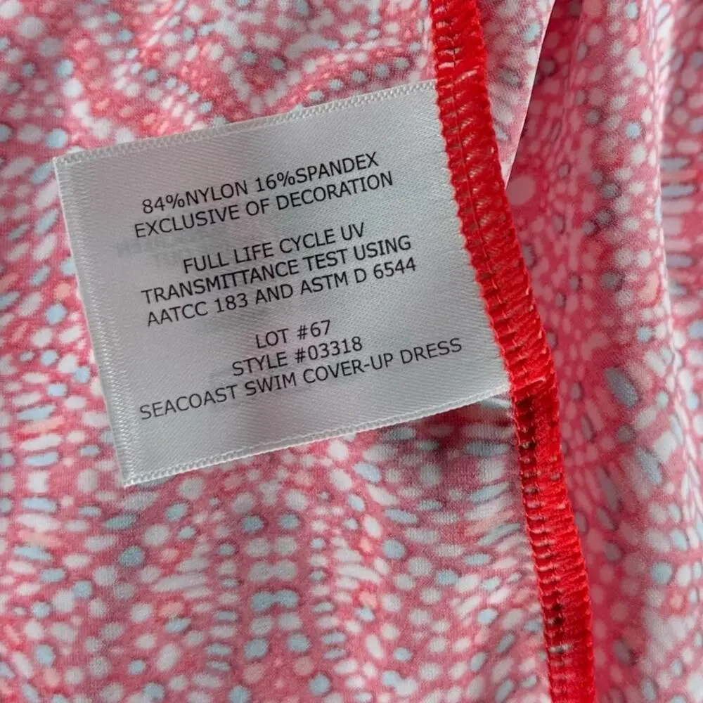 COOLIBAR Seacoast Swim Coverup Dress Sabrina Swim Scarf‎ Hat Women's Size XL UPF - Picture 9 of 9